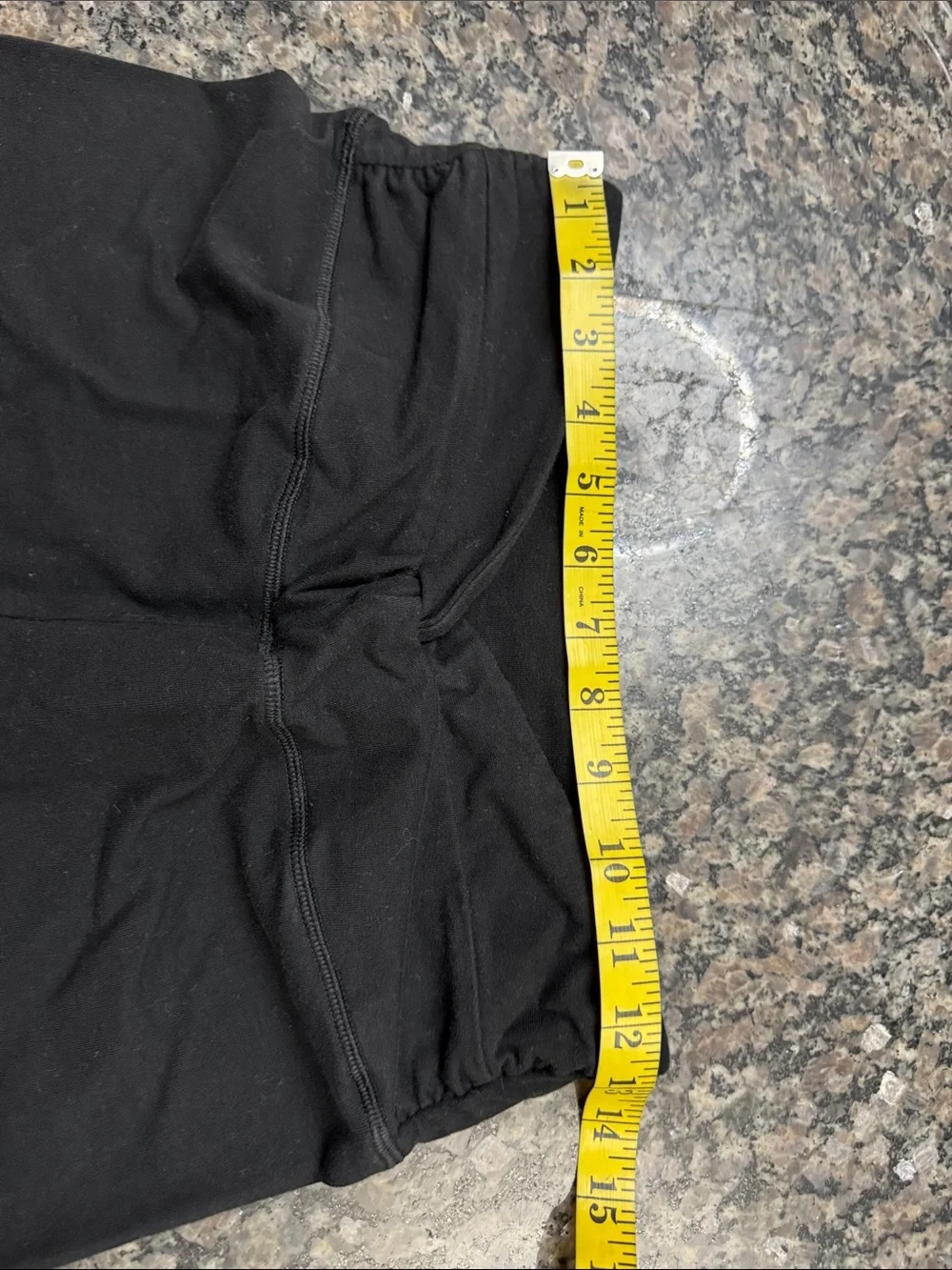 PINK Victoria's Secret Black High-Waist V-Front Bike Shorts EUC L